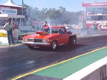 Chris Hollingworth's 1 ton ute at the Winter Nationals 1999